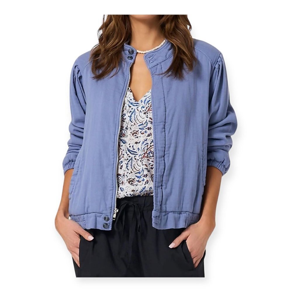 NEW XIRENA bradley jacket in vintage blu, Size S